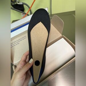 Rothy’s The Flat - Black Solid - Size 7 NEW